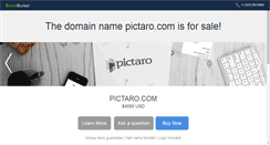 Desktop Screenshot of pictaro.com